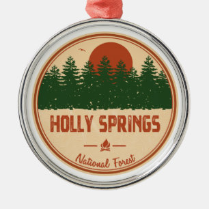 Holly Springs National Forest Ornament Aus Metall