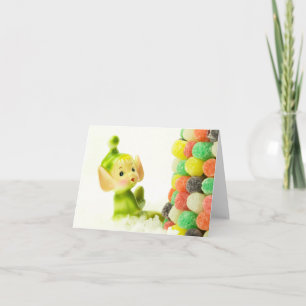 Holly the Pixie Elf Feiertagskarte