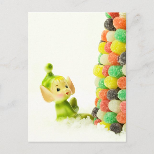 Holly the Pixie Elf Postkarte (Vorderseite)