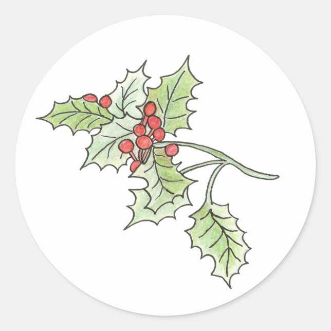 Holly und Berry Aufkleber (Vorderseite)
