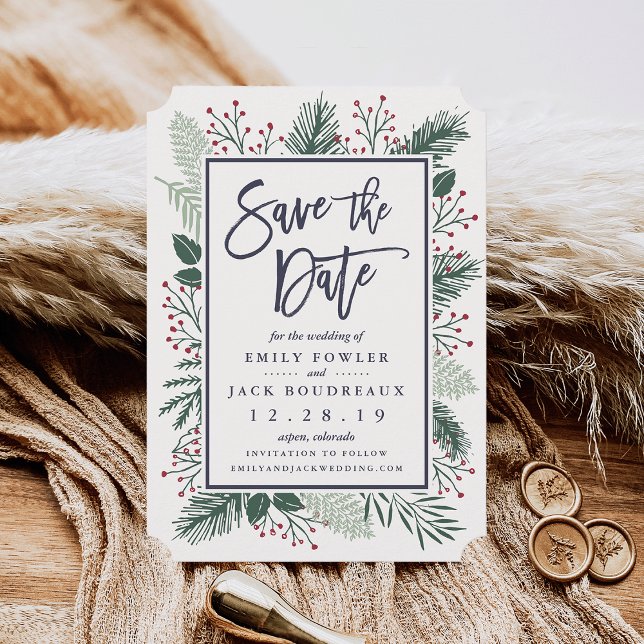 Holly und Pine Save the Date (Von Creator hochgeladen)