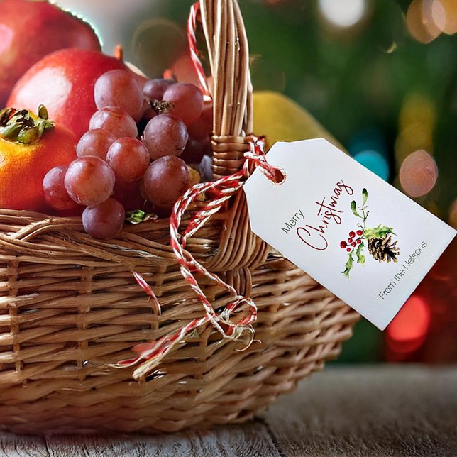 Holly und Pinecon personalisiert Geschenkanhänger (Von Creator hochgeladen)