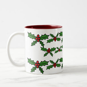 Holly Urlaub Zweifarbige Tasse