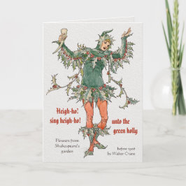 Holly Walter Crane Blume aus Shakespeare CC0969 Feiertagskarte