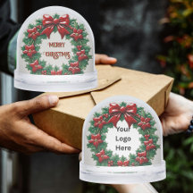 Holly Wreath Red Ribbon Kundenempfehlung Geschenk