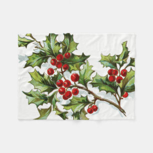 HollyBerries20150802 Fleecedecke