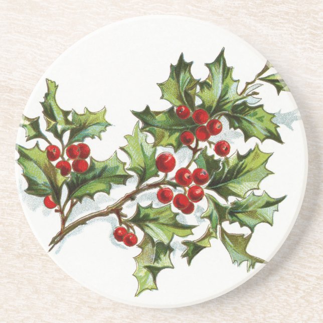 HollyBerries 001 Getränkeuntersetzer (Vorne)