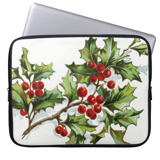 HollyBerries 001 Laptopschutzhülle (Vorderseite)