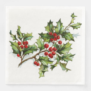 HollyBerries 001 Serviette