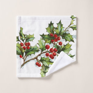 HollyBerries 001 Waschlappen