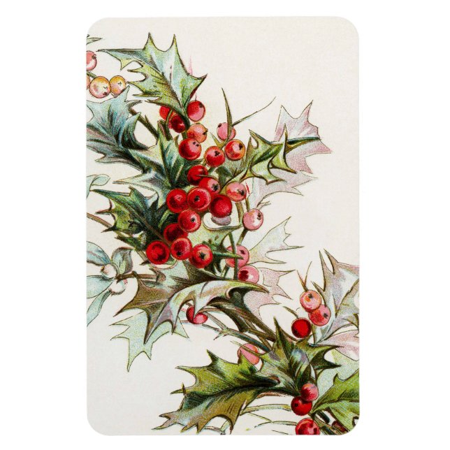 HollyBerries 004 Magnet (Vertikal)