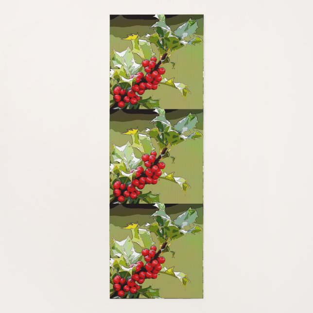 HollyBerries 006 Yogamatte (Rückseite)