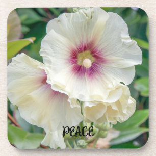 Hollyhock Blume Getränkeuntersetzer