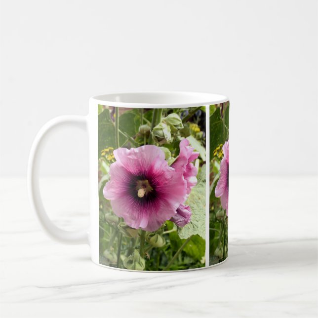 HOLLYHOCK-BLUME KAFFEETASSE (Links)