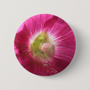 Hollyhock Deep Pink Button