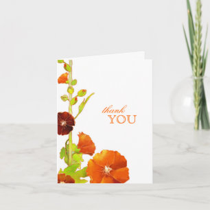 Hollyhock Garden Wedding Vielen Dank Dankeskarte