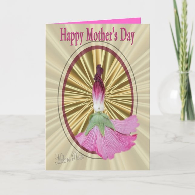 Hollyhock Puppe-fertigen besonders an Karte (Vorderseite)