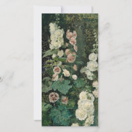 Hollyhock Rose Blume Karte