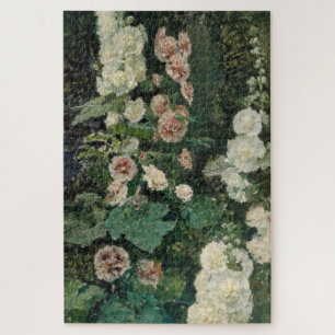 Hollyhock Rose Blume Puzzle