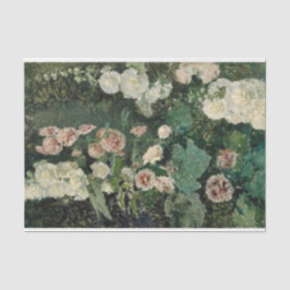 Hollyhock Rose Blume (von Marià Fortuny) Seidenpapier