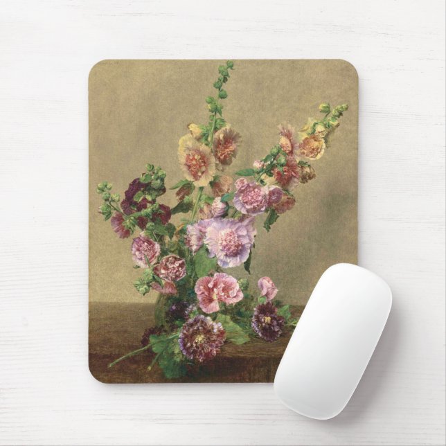 Hollyhocks Mousepad (Mit Mouse)