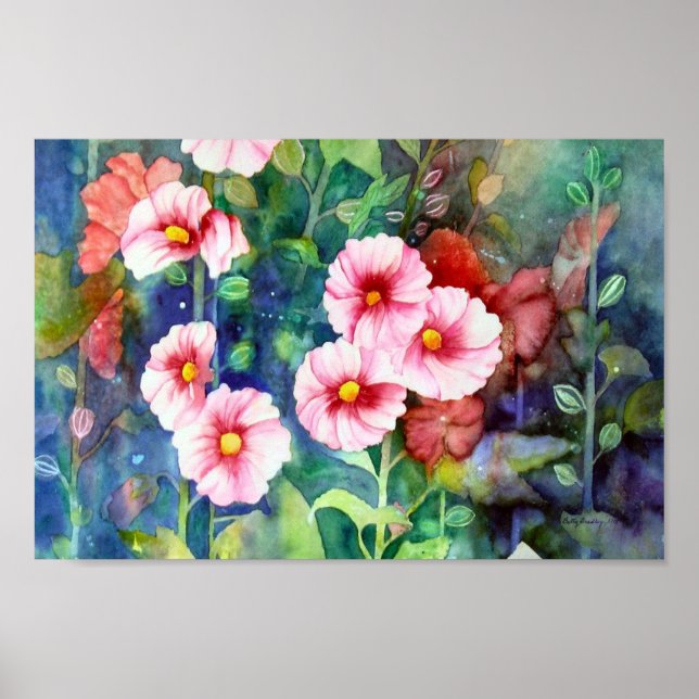 Hollyhocks Poster (Vorne)