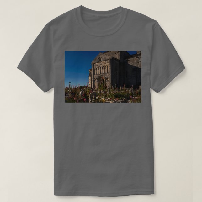 Hollyhocks und Headstones Talmontsur Gironde Frank T-Shirt (Design vorne)