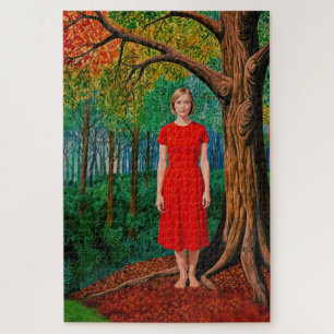„Hollys Porträt“ - Ein leuchtendes Kleid für die N Puzzle