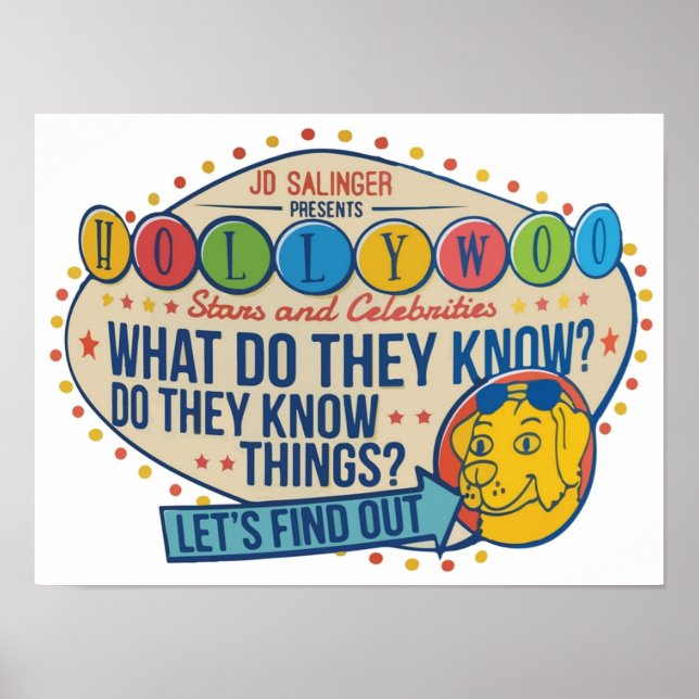 Hollywoo Stars und Berühmtheiten, was sie wissen D Poster (Vorne)