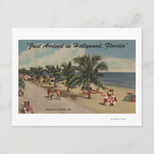 Hollywood Beach, Florida - Aussicht auf Strand Postkarte