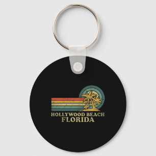 Hollywood Beach Florida Familienurlaub Vintage Pa Schlüsselanhänger