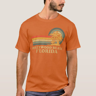 Hollywood Beach Florida Family Vacation Vintage Pa T-Shirt
