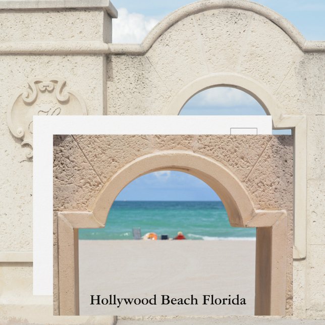 Hollywood Beach Florida Fotografie Postkarte (Von Creator hochgeladen)