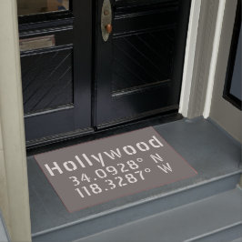 Hollywood Breitengrad Fußmatte