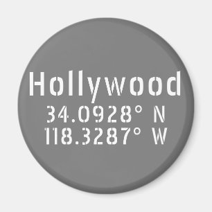 Hollywood Breitengrad Magnet