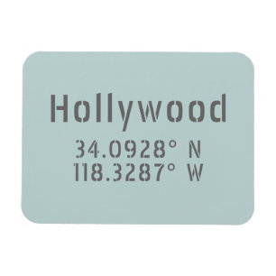 Hollywood Breitengrad Magnet