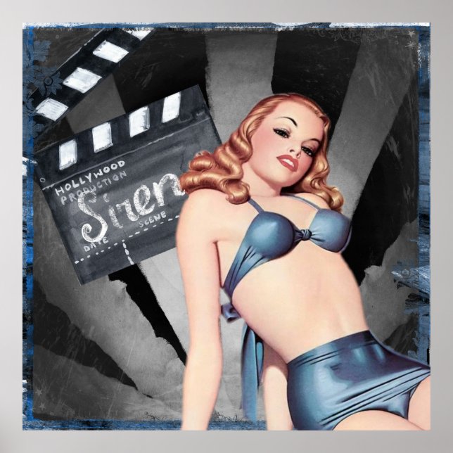 Hollywood-Button Poster (Vorne)