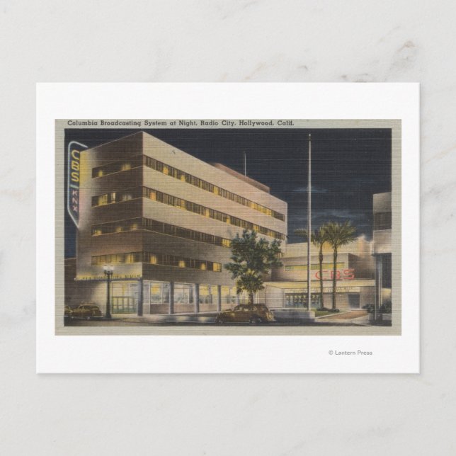 Hollywood, CA - Columbia Broadcasting System Postkarte (Vorderseite)