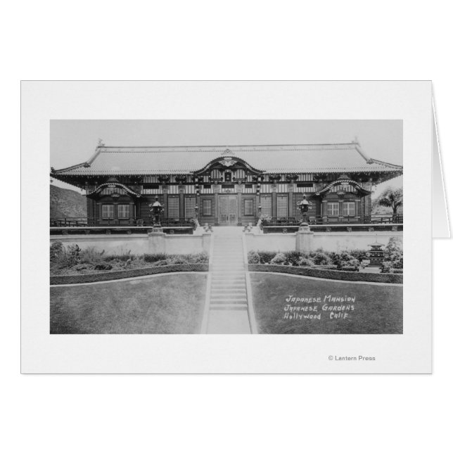 Hollywood, CA, Japanisches Herrenhaus im Garten (Vorderseite (Horizontal))