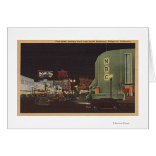 Hollywood, CA - Rebe-Straße vom Sonnenuntergang