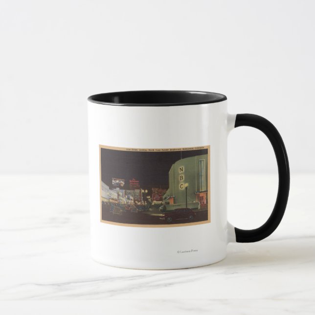 Hollywood, CA - Weinstraße von Sunset Tasse (Rechts)