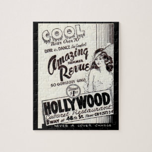 Hollywood Cabaret Restaurant und Bar der 30er Jahr Puzzle
