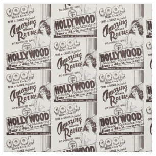 Hollywood Cabaret Restaurant und Print der 30er Ja Stoff