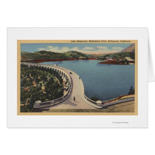 Hollywood, CALake Hollywood & Mulholland Drive (Vorderseite (Horizontal))