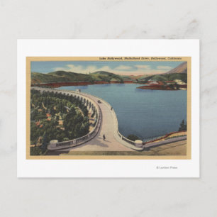 Hollywood, CALake Hollywood & Mulholland Drive Postkarte