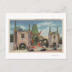 Hollywood, CAView von Graumans Chinesischem Theate Postkarte
