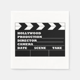 Hollywood Clapboard Napkins Serviette