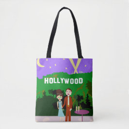 Hollywood Date Retro Character Illustration Design