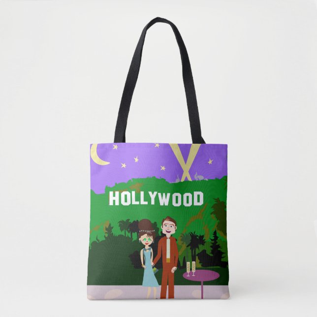 Hollywood Date Retro Character Illustration Design (Vorderseite)