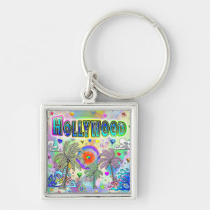 Hollywood Deep Dream Schlüsselanhänger